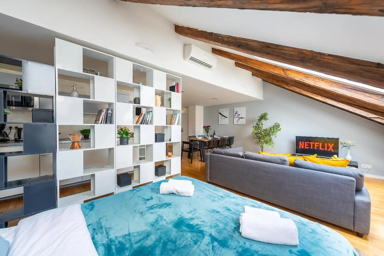 Duplex Apartment With Ac In Prague Center